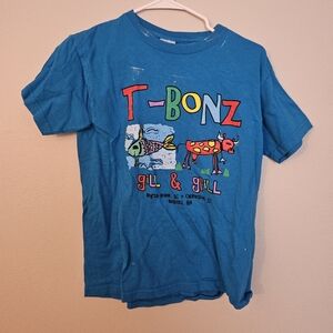Youth Medium Blue T-Bonz T-Shirt